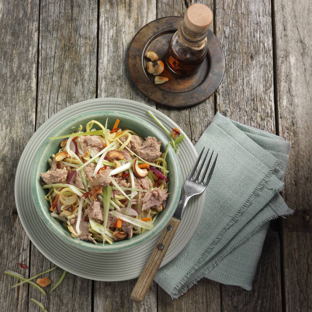 Tuna Chunks served with salad