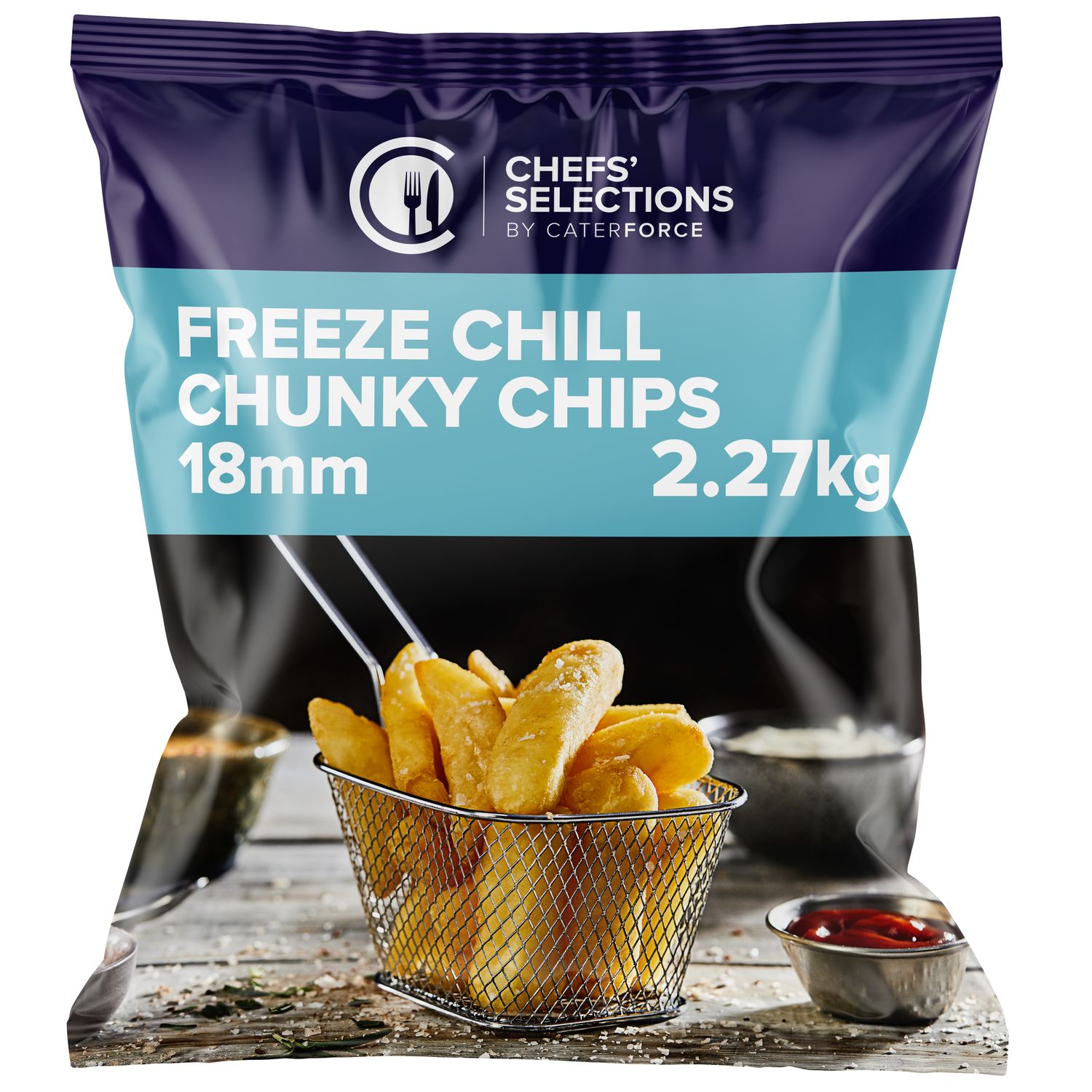 Chefs’ Selections Freeze Chill Chunky 18mm Fries (4 x 2.27kg)