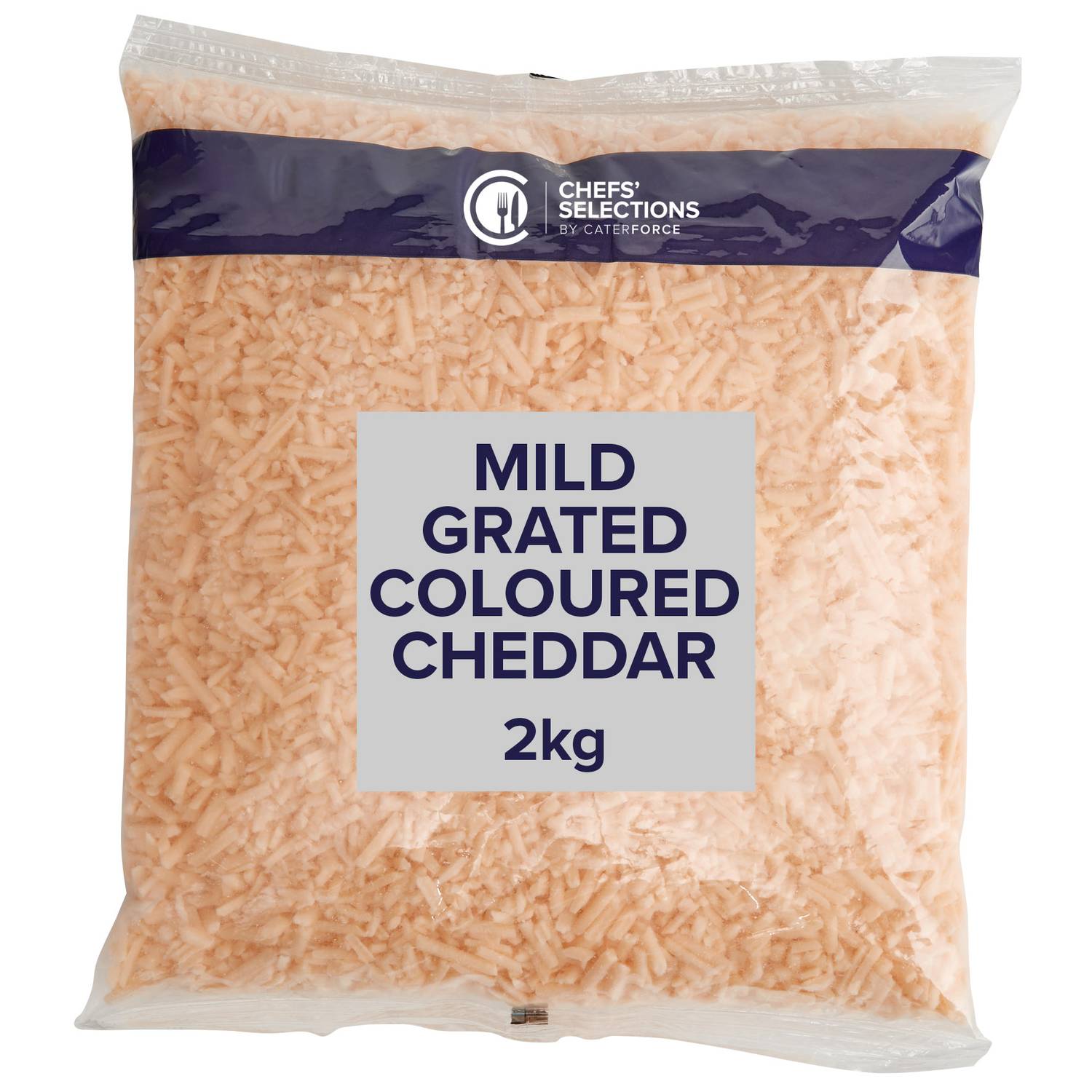 Chefs’ Selections Grated Coloured Mild Cheddar (6 x 2kg)