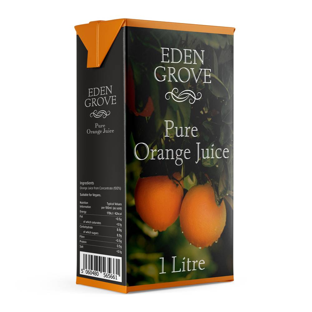 Eden Grove Pure Orange Juice (12 x 1L)