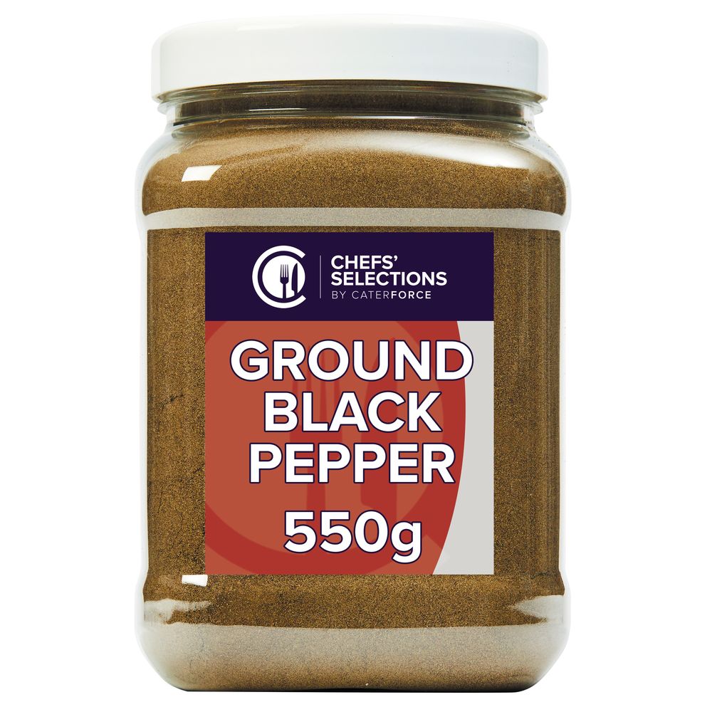 Chefs’ Selections Ground Black Pepper (6 x 550g)