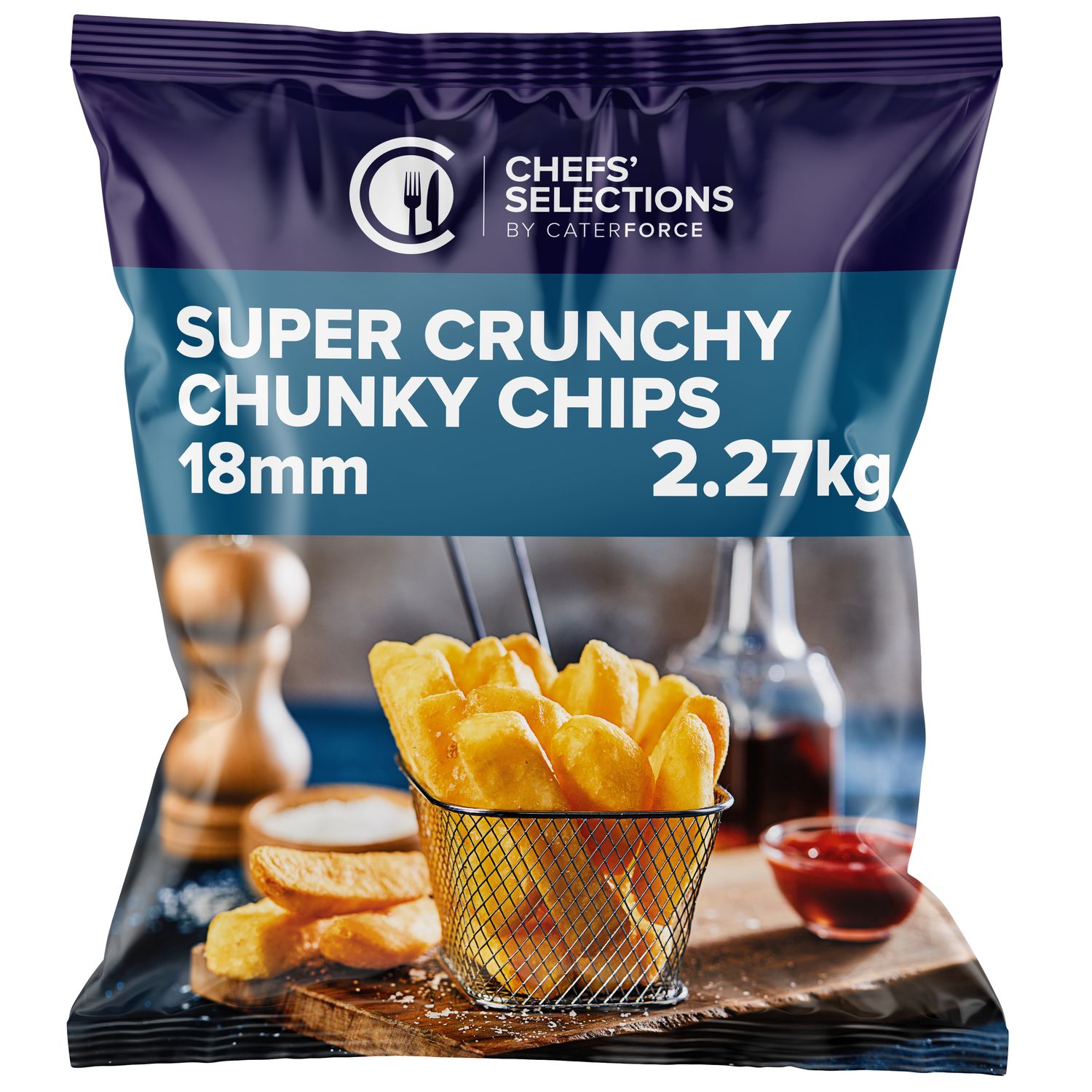 Chefs’ Selections Coated Chips 18mm (4 x 2.27kg)