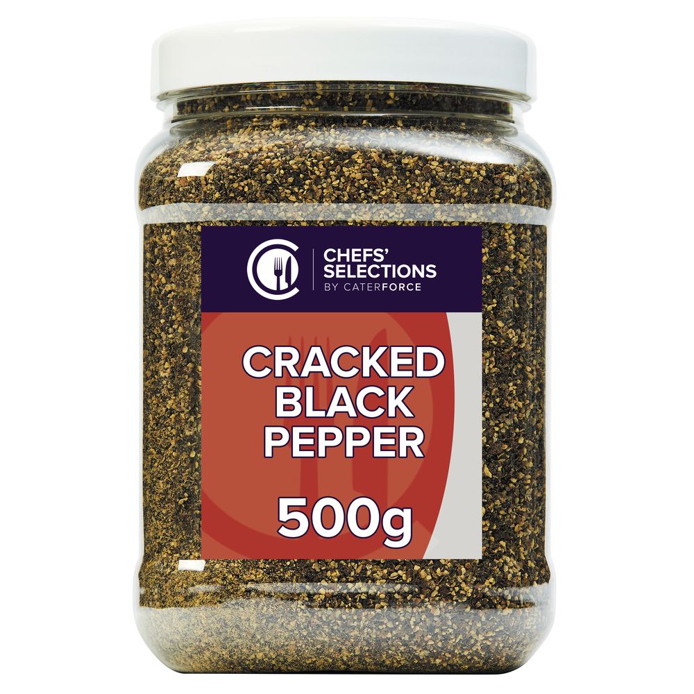 Chefs’ Selections Cracked Black Pepper (6 x 500g)