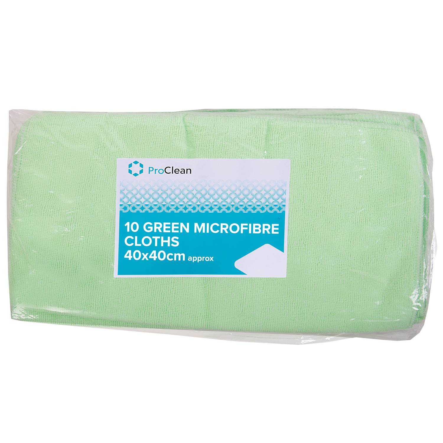 ProClean 10 Microfibre Cloths (Green) (20 x 10)