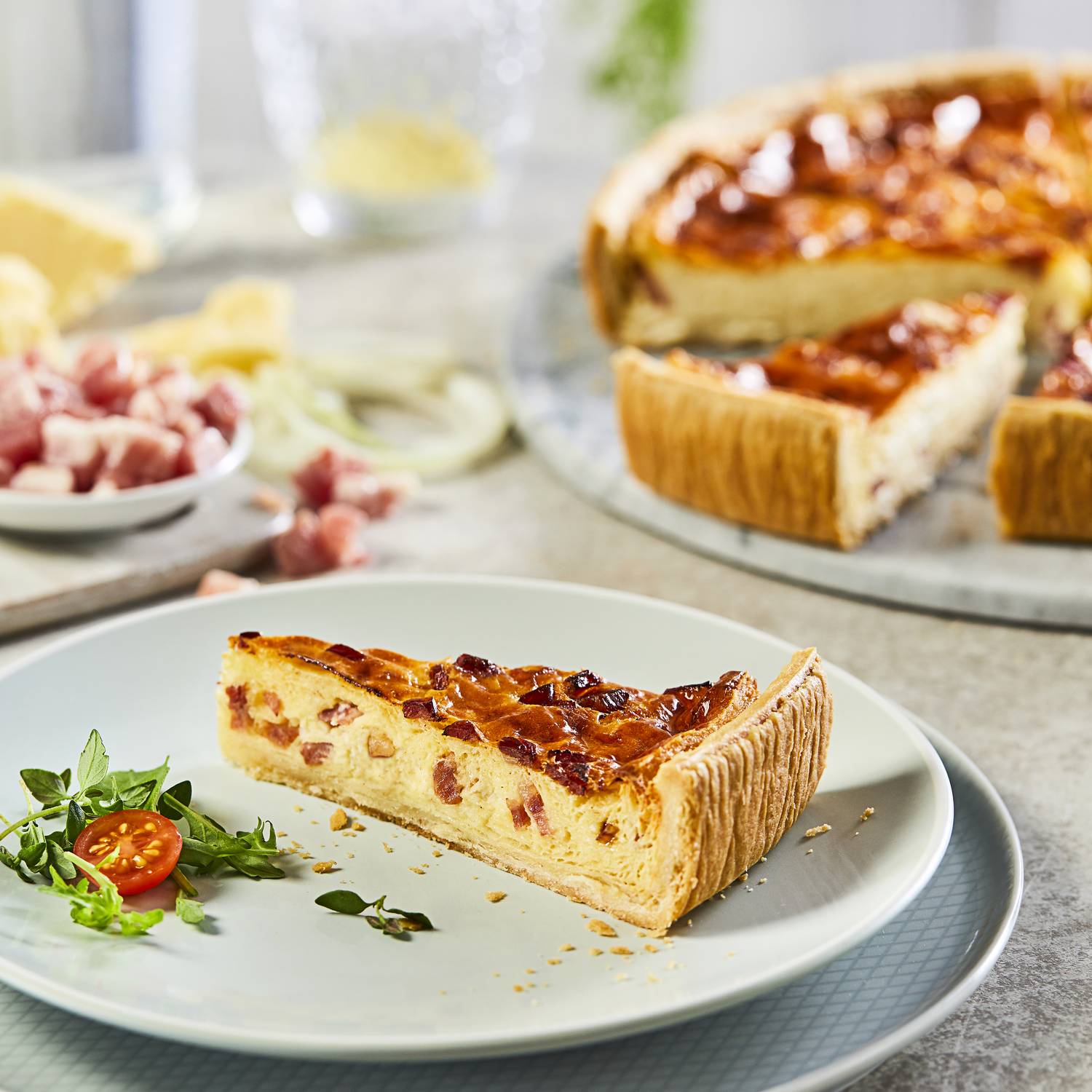 Chefs’ Selections Quiche Lorraine (1 x 1.5kg) (12 pre-portion)