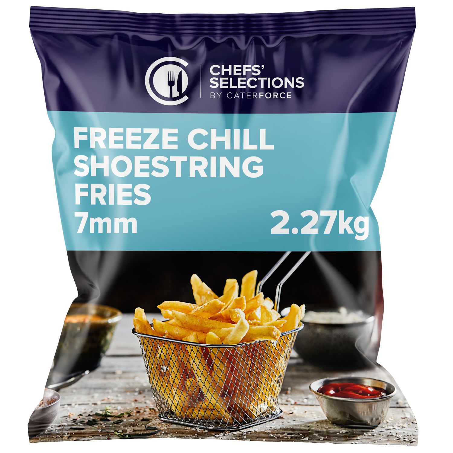 Chefs’ Selections Freeze Chill Shoestring 7mm Fries (4 x 2.27kg)