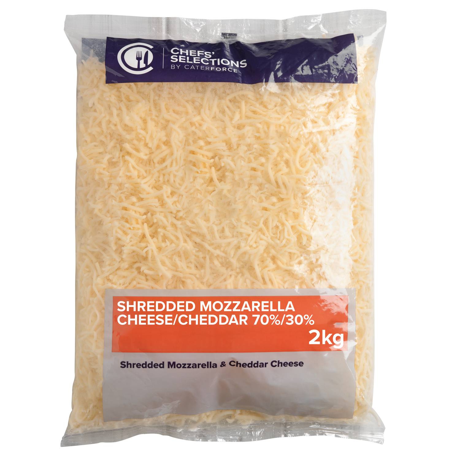 Chefs’ Selections Shredded Mozzarella & Cheddar Cheese Blend (6 x 2kg)