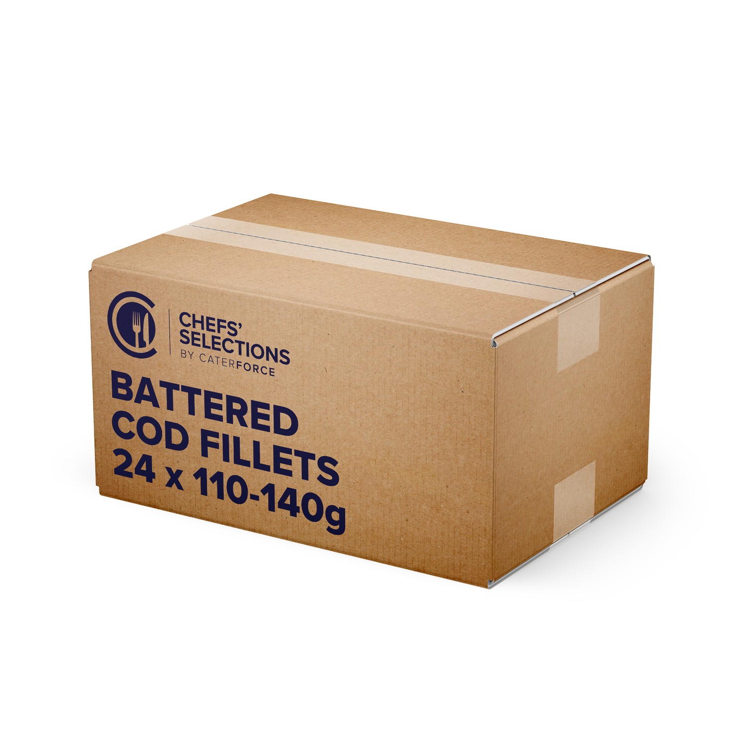 Chefs’ Selections Natural Fillet Battered Cod (24 x 110g-140g)