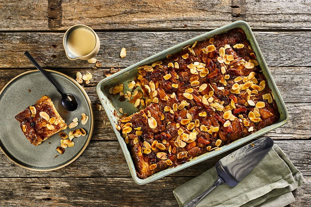 Croissant, Bread &#038; Butter Pudding