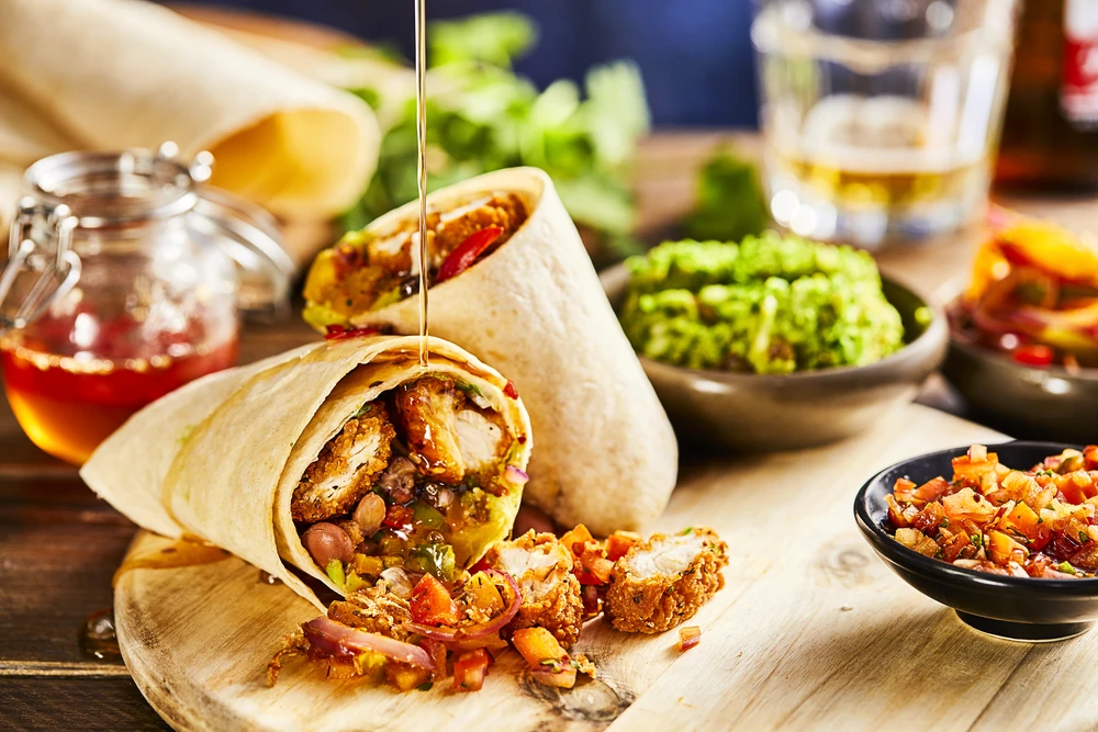 Hot Honey Chicken Burrito