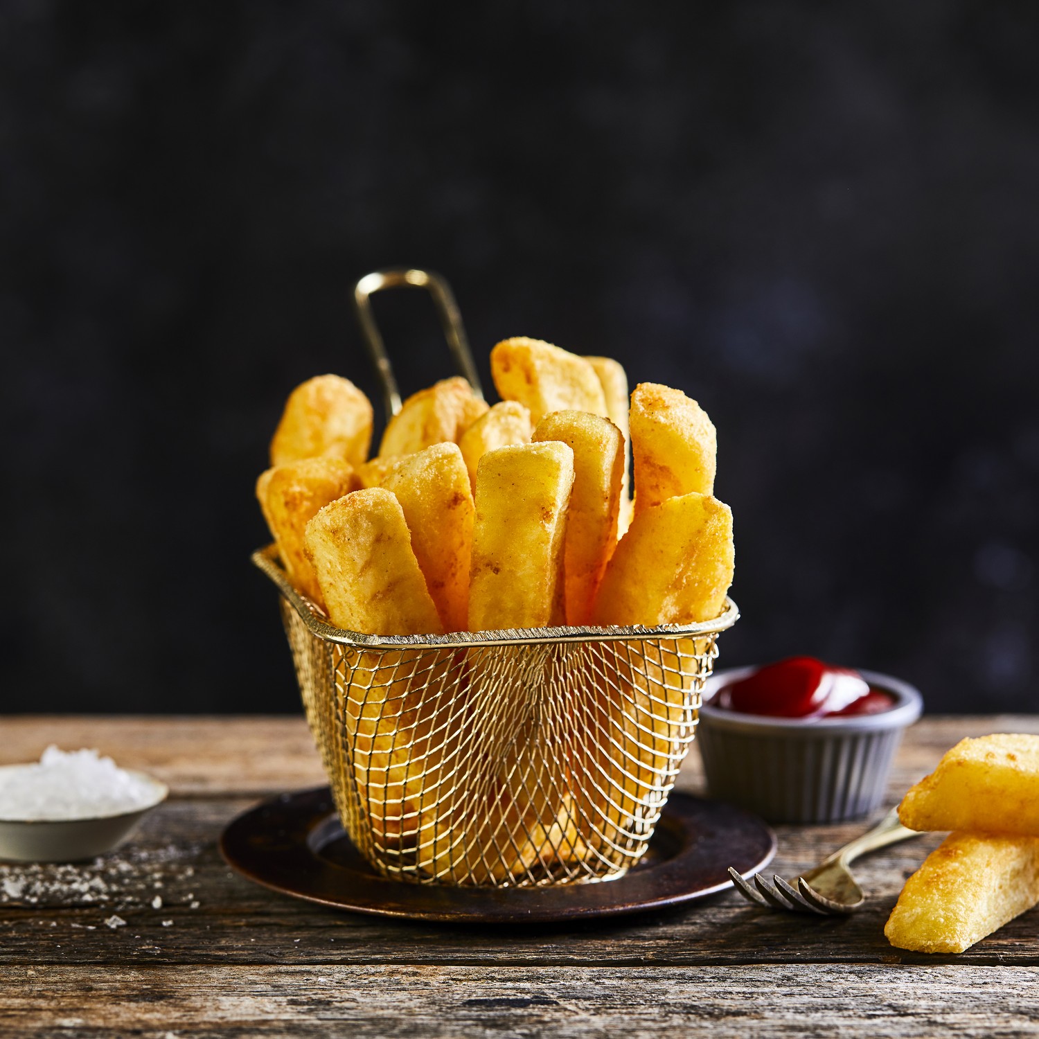 Chefs’ Selections Premium Triple Cooked Rustic Chips 19mm (4 x 2.27kg)
