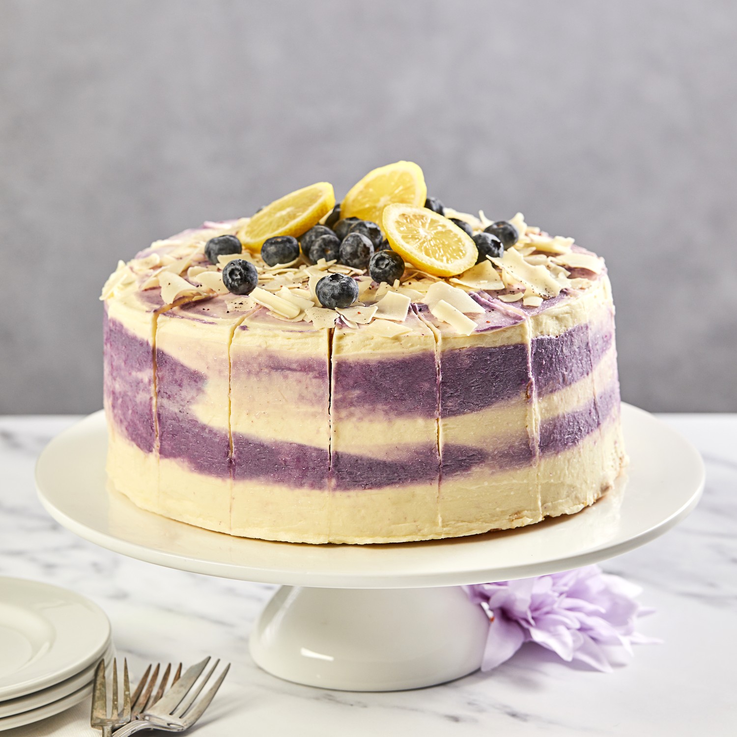 Chefs’ Selections Premium Collection Blueberry & Lemon Triple Layer Cake (1 x 16p/ptn)