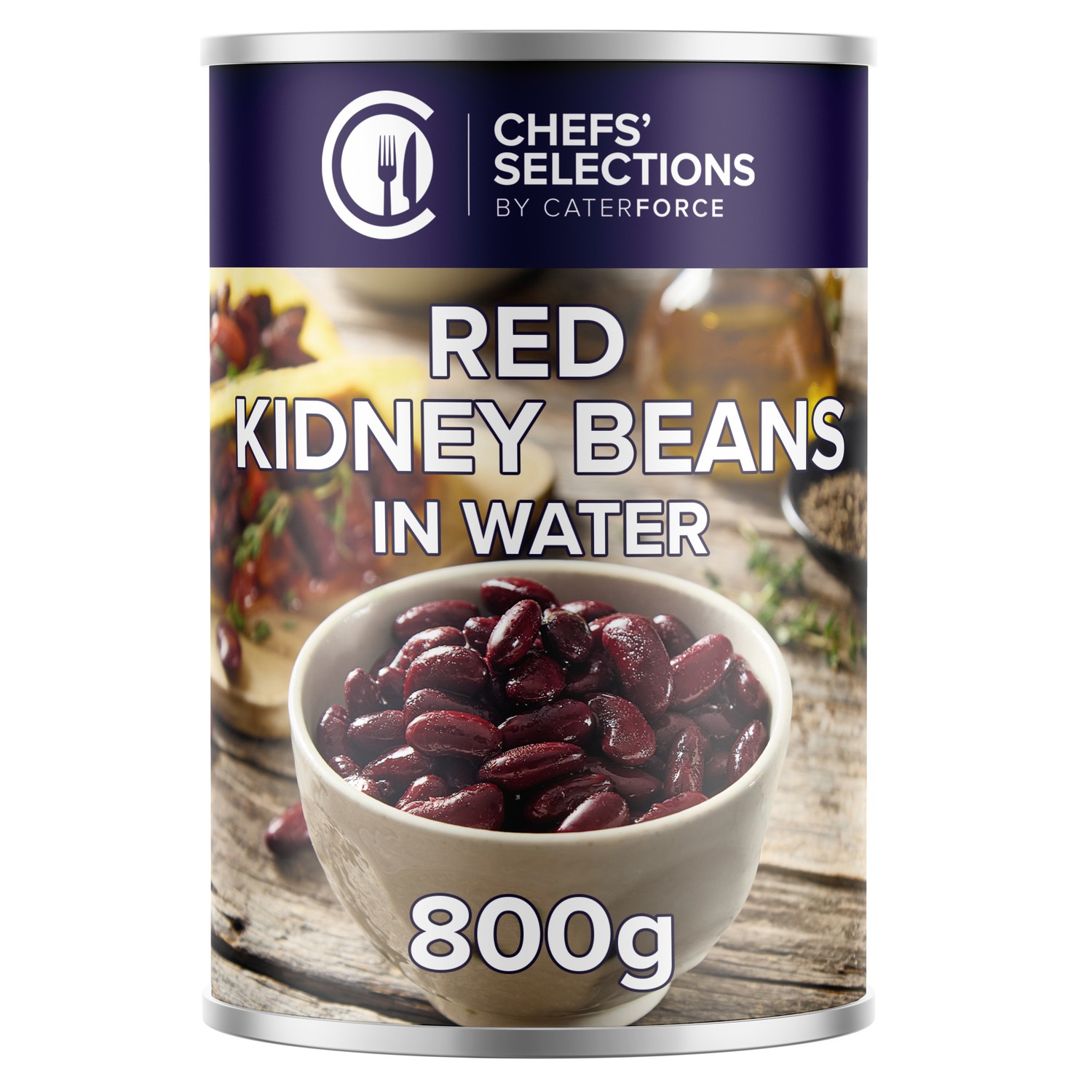 Chefs’ Selections Red Kidney Beans In Water (6 x 800g)