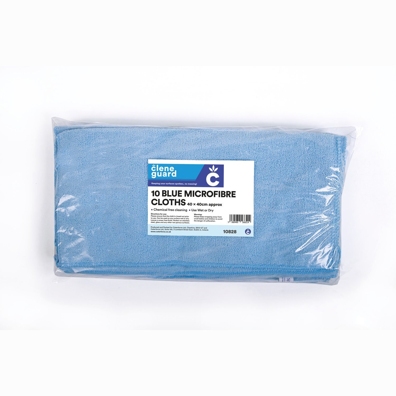 Clene Guard Blue Microfibre Cloths (20 x 10)