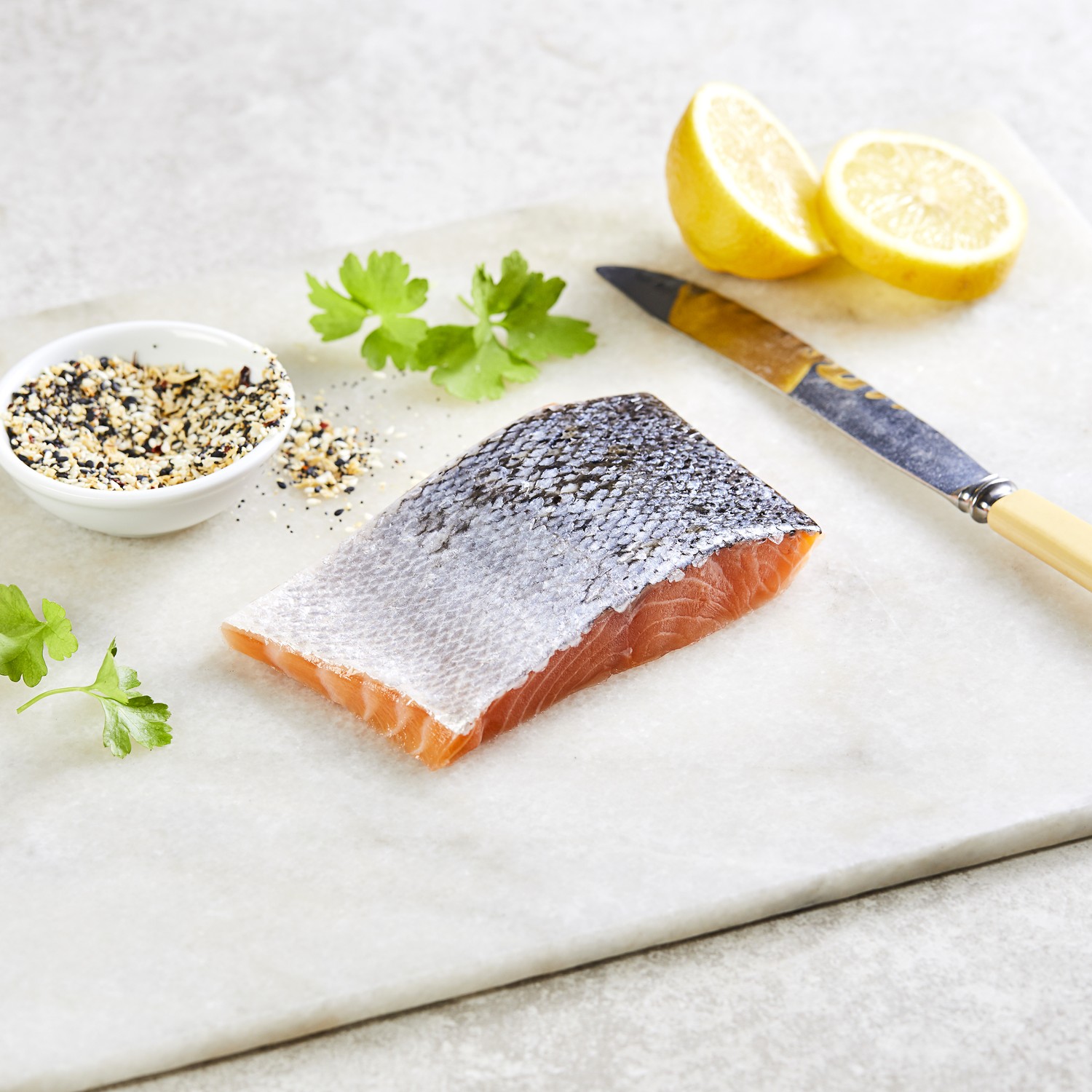 Chefs’ Selections Boneless IVP Skin-On Salmon Portions 190-210g (1 x 10 portions)