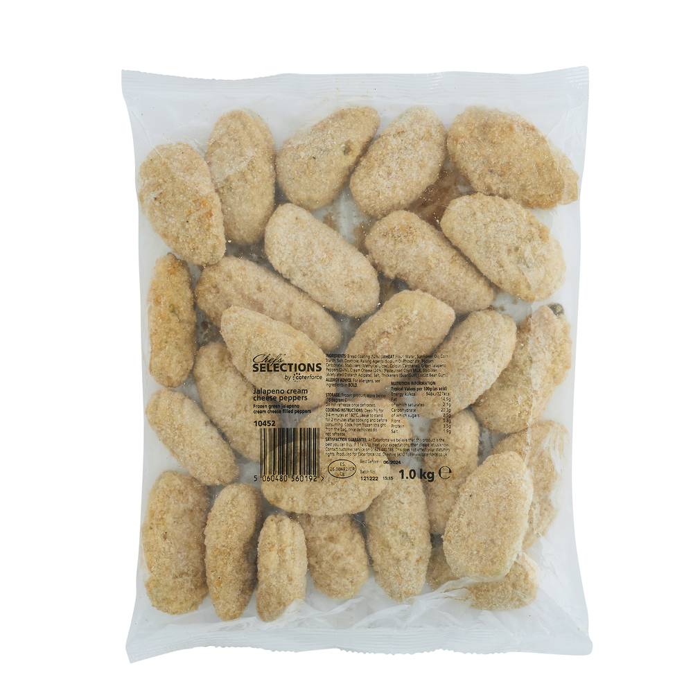 Chefs’ Selections Jalapeno Soft Cheese Filled Peppers (6 x 1kg)