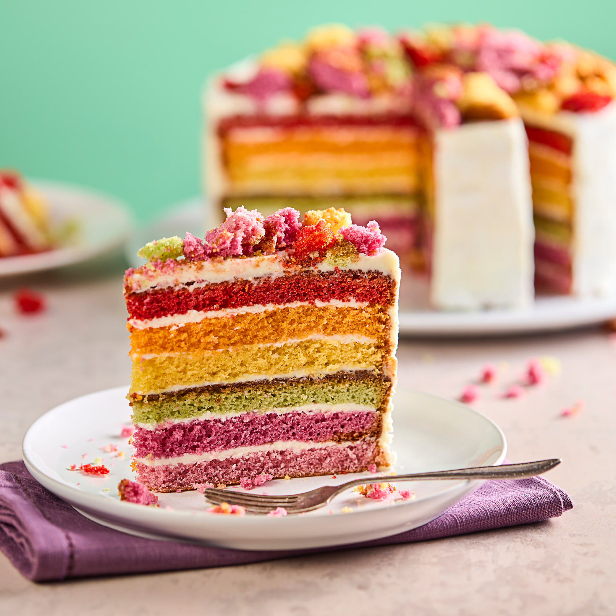 Chefs’ Selections Rainbow Cake (1 x 16 portions)